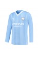 Manchester City Jeremy Doku #11 Jalkapallovaatteet Kotipaita 2023-24 Pitkähihainen